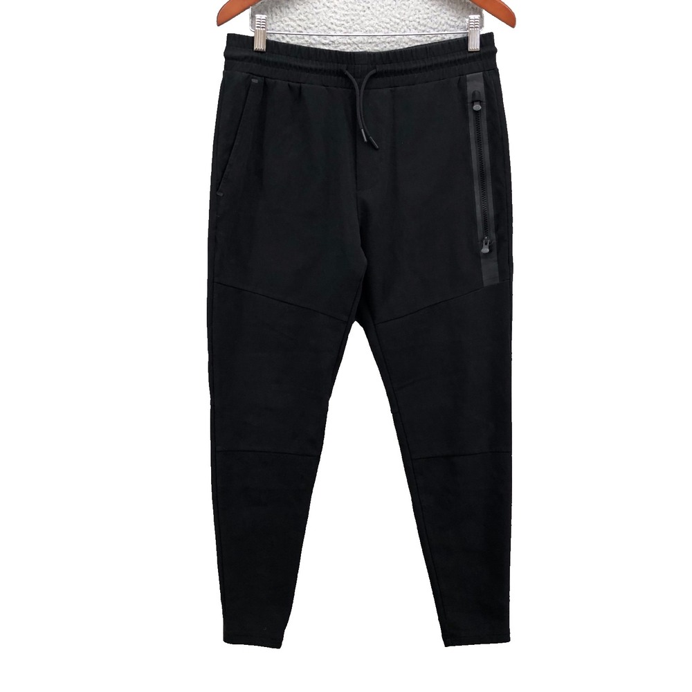 Greyson Sequoia Jogger Pants Mens Small Black Tapered Leg Activewear Workout Gym